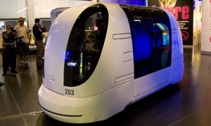 'The Pod Car' A Driverless Vehicle Which Is Being Showcased At T